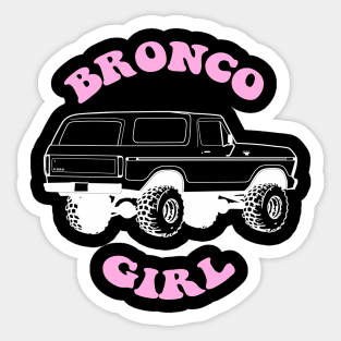 1978/79 Bronco Girl white/pink print Sticker